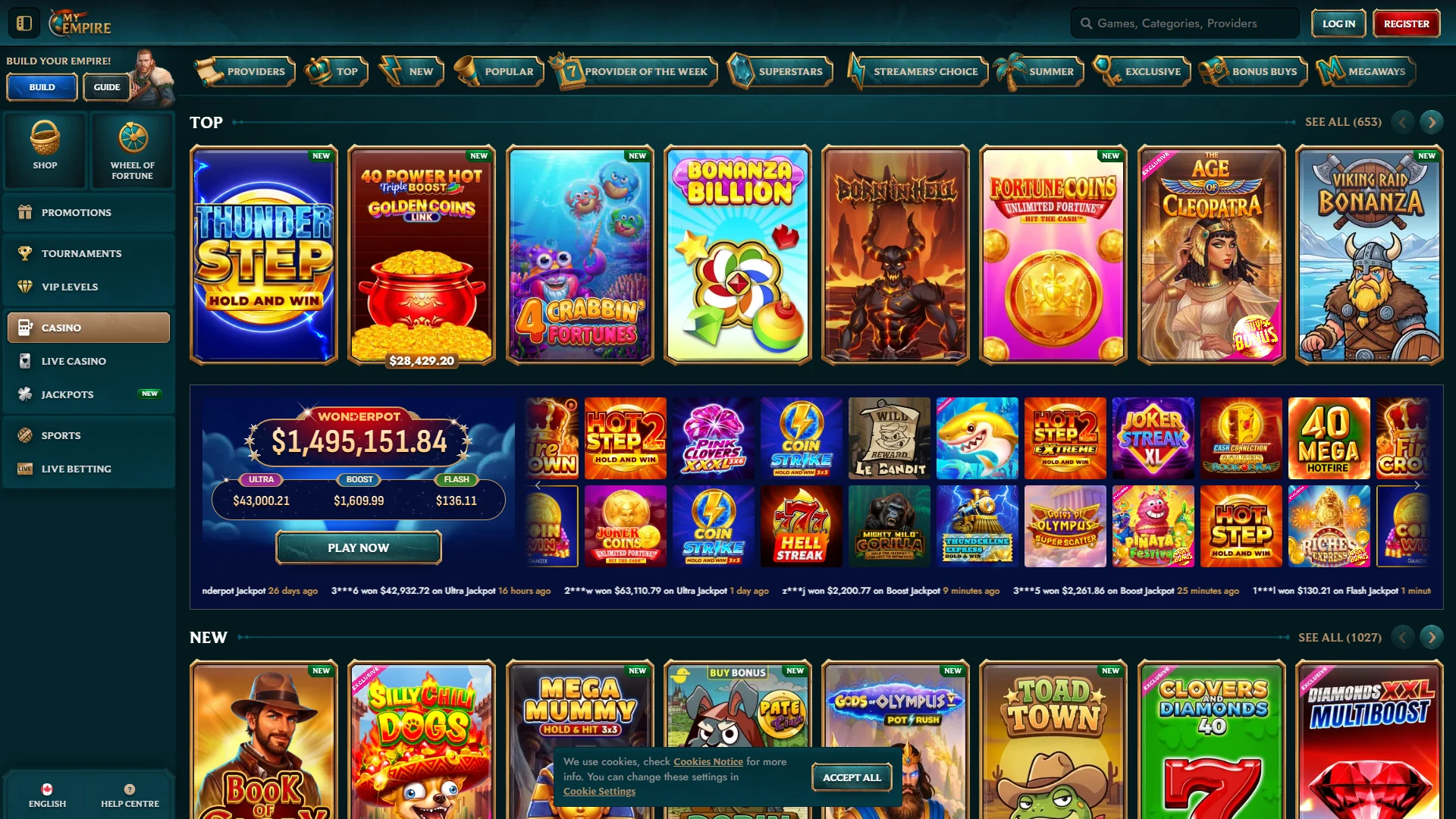 MyEmpire game lobby